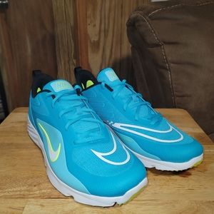 New Nike Alpha Huarache 8 Pro TF Turf Shoes CZ6559-400 Turquoise Men’s Size 13
